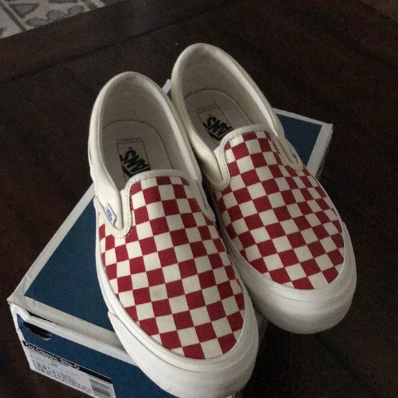 Vans Other - Vans vault checkerboard red OG
